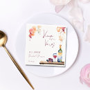 Search for wine bottle napkins Vino before vows