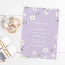 Search for white daisy baby shower invitations Simple