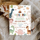 Search for prehistoric birthday invitations Dinosaur 3rd birthday