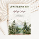Search for camping baby shower invitations Woodland