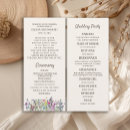 Search for wildflower wedding programs Watercolor wildflowers