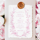 Search for pink toile invitations Classic