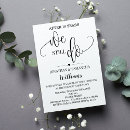 Search for digital shower wedding invitations Black and white