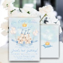 Search for blue and gold prince birthday invitations Little