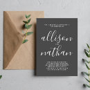 Search for charcoal wedding invitations Script