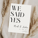 Search for we said yes invitations Elegant