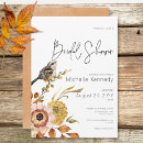 Search for fall floral bridal shower invitations Garden