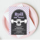 Search for skateboarding birthday invitations Chequered