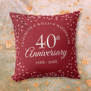Search for ruby wedding anniversary cushions Couple