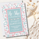 Search for beach gender reveal invitations He or she