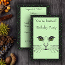 Search for green eyes invitations Kitty