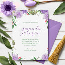 Search for purple floral baby shower invitations Boho chic