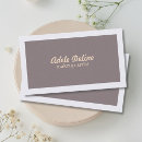 Search for plain cream business cards Minimalist