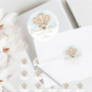 Search for hot air balloon thank you stickers Blue