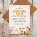Search for barnyard 1st birthday invitations Pig