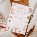 Search for cowgirl baby shower invitations Pink