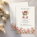 Search for rose baby shower invitations Pink roses