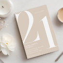 Search for beige birthday invitations Elegant