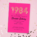 Search for hot pink black gold invitations Vintage