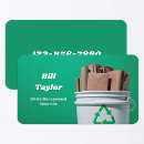 Search for waste recycling business cards Hauling