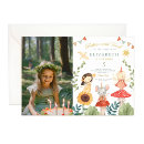 Search for enchanted garden fairy birthday invitations Watercolor