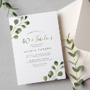 Search for green 40th birthday invitations Forty and fabulous