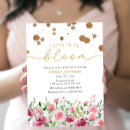 Search for love in bloom invitations Gold