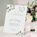 Search for 50th birthday welcome signs 50 and fabulous