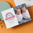 Search for twin birth announcement cards Simple