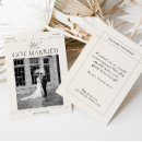 Search for vintage wedding announcement cards Just married