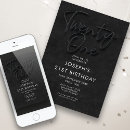 Search for male 21st birthday invitations Simple