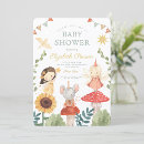 Search for enchanted garden baby shower invitations Fairy