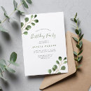 Search for rustic surprise party invitations Eucalyptus