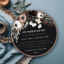 Search for goth bridal shower invitations Botanical