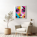 Search for red black white abstract art Colourful