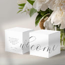 Search for welcome boxes weddings White