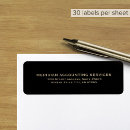 Search for business return address labels Minimalist