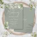 Search for monogram wedding invitations Sage green