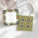 Search for green and yellow invitations Vintage