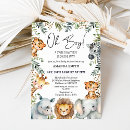 Search for oh safari baby boy shower invitations Greenery