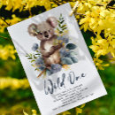 Search for koala invitations Boy