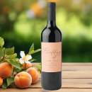 Search for peach wine labels Minimalist
