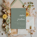Search for moss green wedding invitations Simple