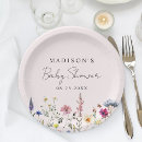 Search for baby shower plates Botanical