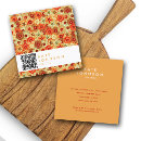 Search for hippie business cards Orange