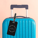 Search for newlyweds luggage tags Black