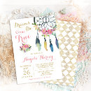 Search for dream catcher baby shower invitations Tribal