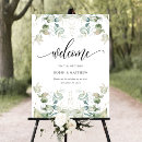 Search for greenery welcome wedding signs Typography