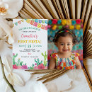 Search for girl fiesta birthday invitations Floral