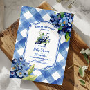 Search for blueberry baby shower invitations Watercolor